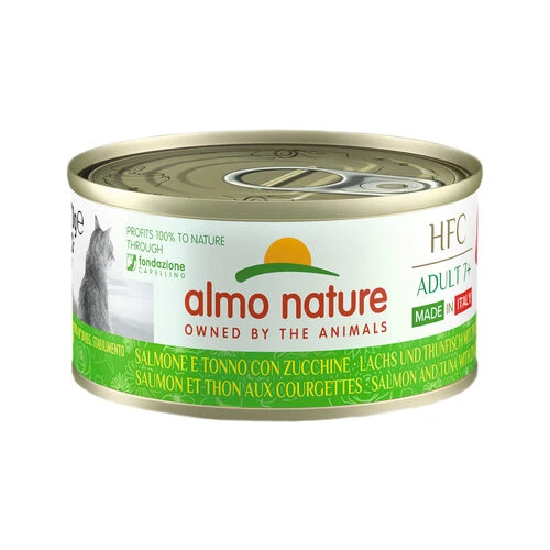 Almo Nature HFC Complete Adult 7+ Made In Italy - Lachs & Thunfisch Mit Zucchini