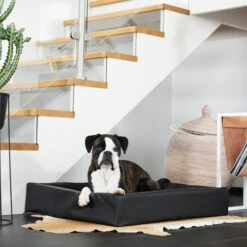 Bia Kunstleder-Bezug Schwarz -Tierbedarf Geschäft bia kunstleer hoes zwart 164089 0500 none