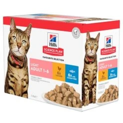 Hill's Science Plan - Feline Adult - Chicken Light -Tierbedarf Geschäft hills science plan feline adult chicken light 143864 0500 none
