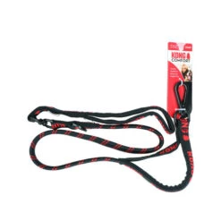 KONG Zero-Shock Leash - Schwarz -Tierbedarf Geschäft kong zero shock leash zwart 178519 0500 none